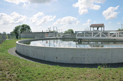 Le bassin de décantation