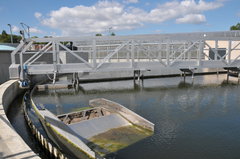 Bassin de décantation des eaux usées